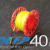 Dive Pro Spool Neonorange Flachleine gelb