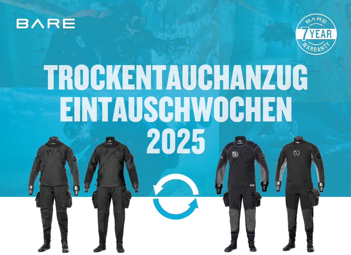 BARE Trockentauchanzug Eintauschwochen